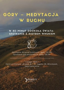 Włocławek Wydarzenie Inne wydarzenie Góry - Medytacja w ruchu - Piotr Wnuk - w 80 minut dookoła świata