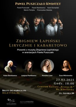 Włocławek Wydarzenie Koncert Zbigniew Łapiński Lirycznie i Kabaretowo