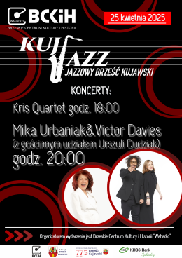 Brześć Kujawski Wydarzenie Koncert KUJ JAZZ - MIKA URBANIAK & VICTOR DAVIES, URSZULA DUDZIAK, KRIS QUARTET