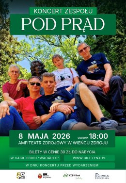 Wieniec-Zdrój Wydarzenie Koncert POD PRĄD - koncert w Amfiteatrze Zdrojowym