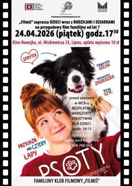 Lipno Wydarzenie Film w kinie FAMILIJNY KLUB FILMOWY ZAPRASZA DZIECI I MŁODZIEŻ W PIĄTEK 24 KWIETNIA NA FILM „PSOTY”