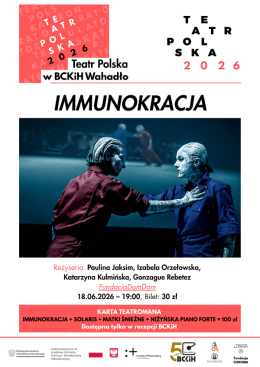 Brześć Kujawski Wydarzenie Spektakl "IMMUNOKRACJA" - TEATR POLSKA 2026